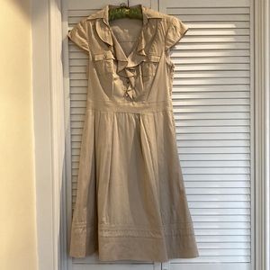 WHBM Khaki Safari Dress